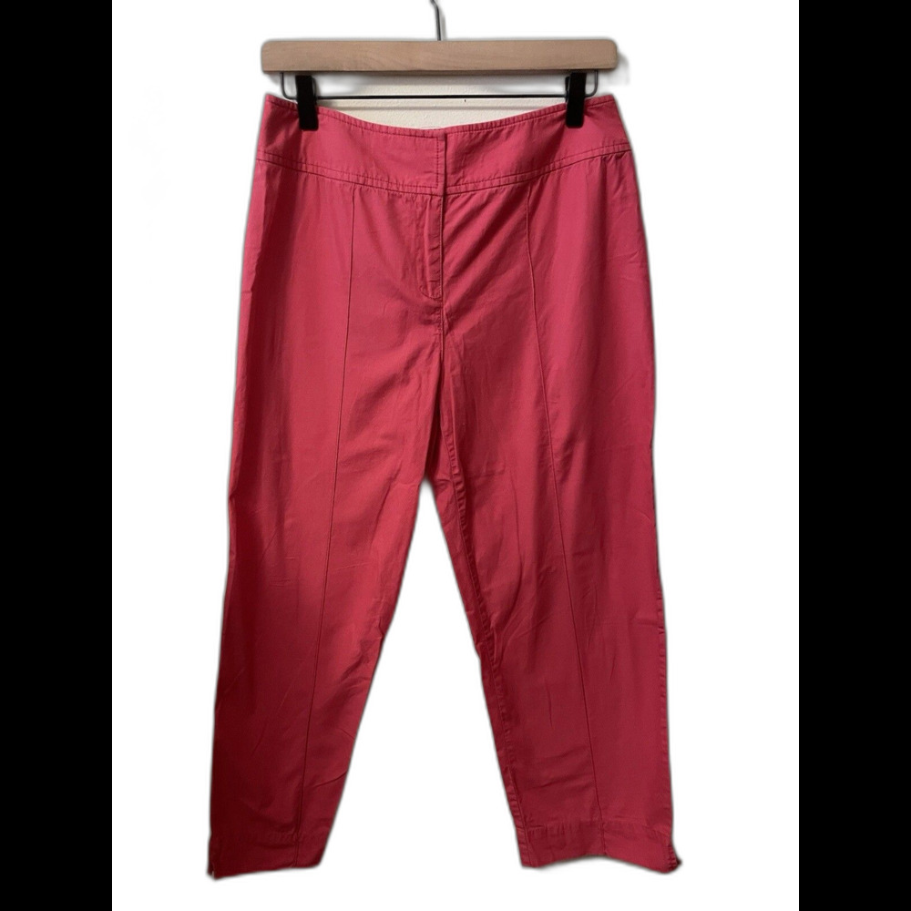Susan Bristol Bright Pink Cotton pants Women's size 10